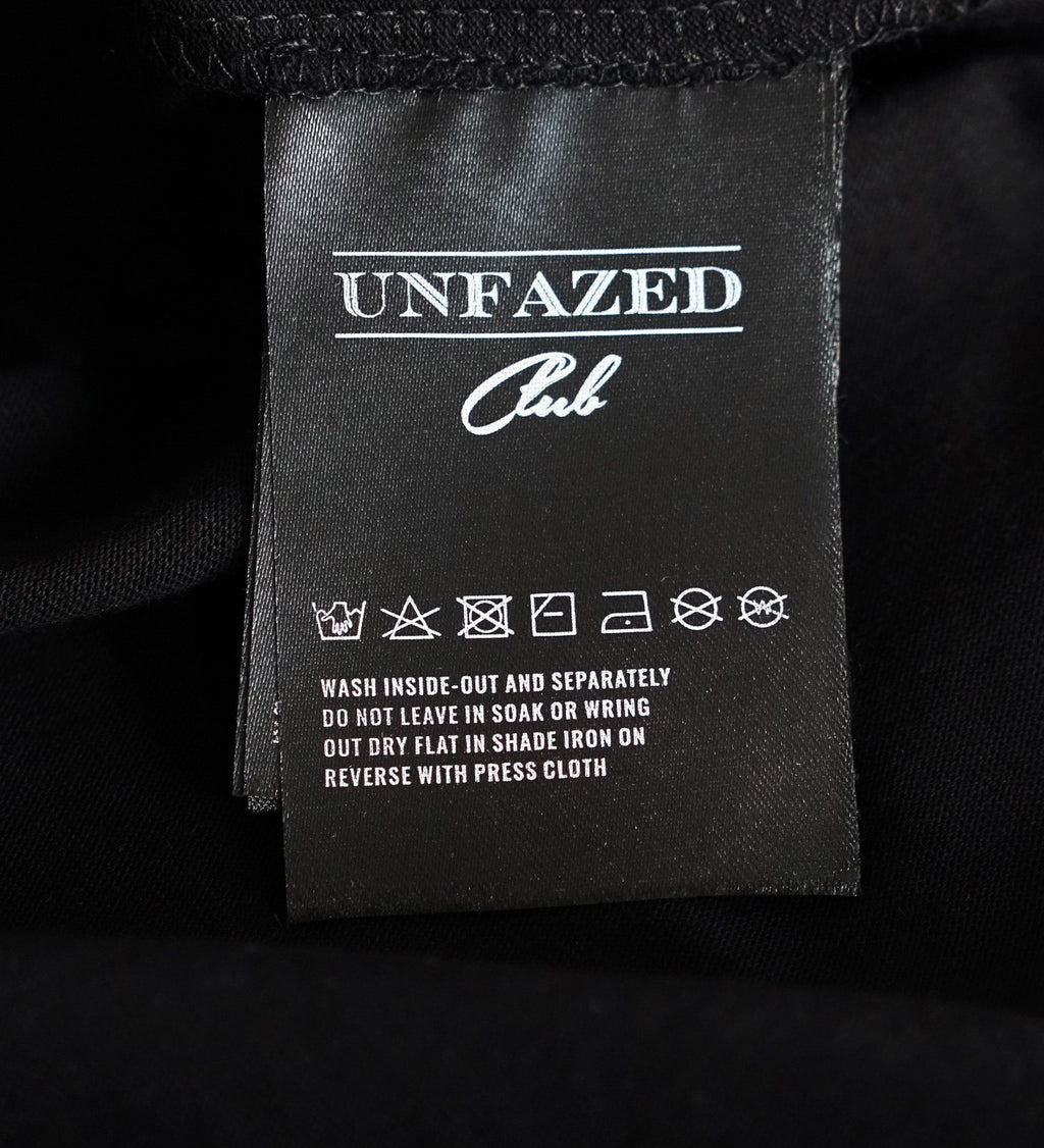 UNFAZED CLUB TEE – DROP 001 / Black